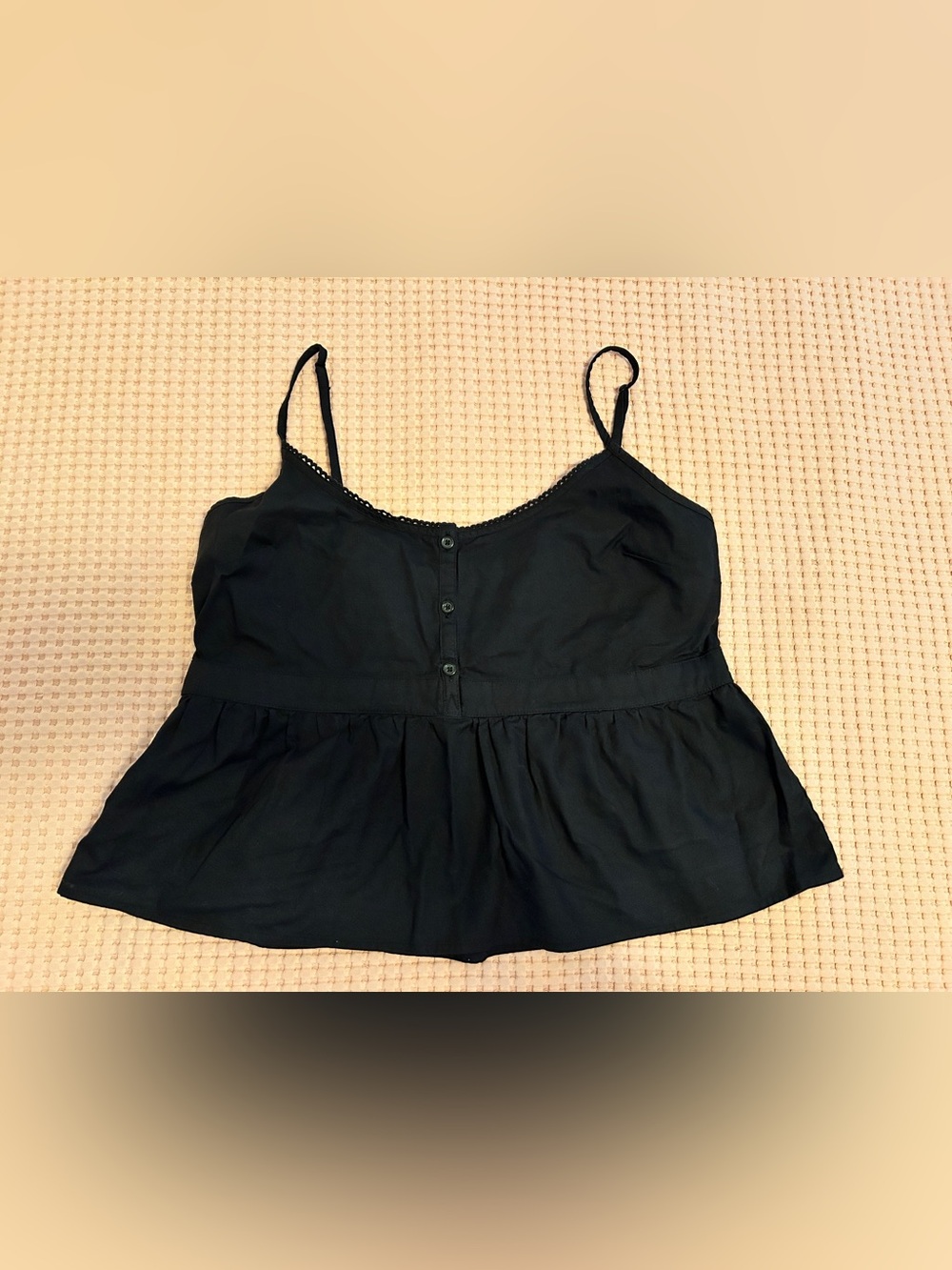 Aritzia Sunday Best Black Babydoll Camisole